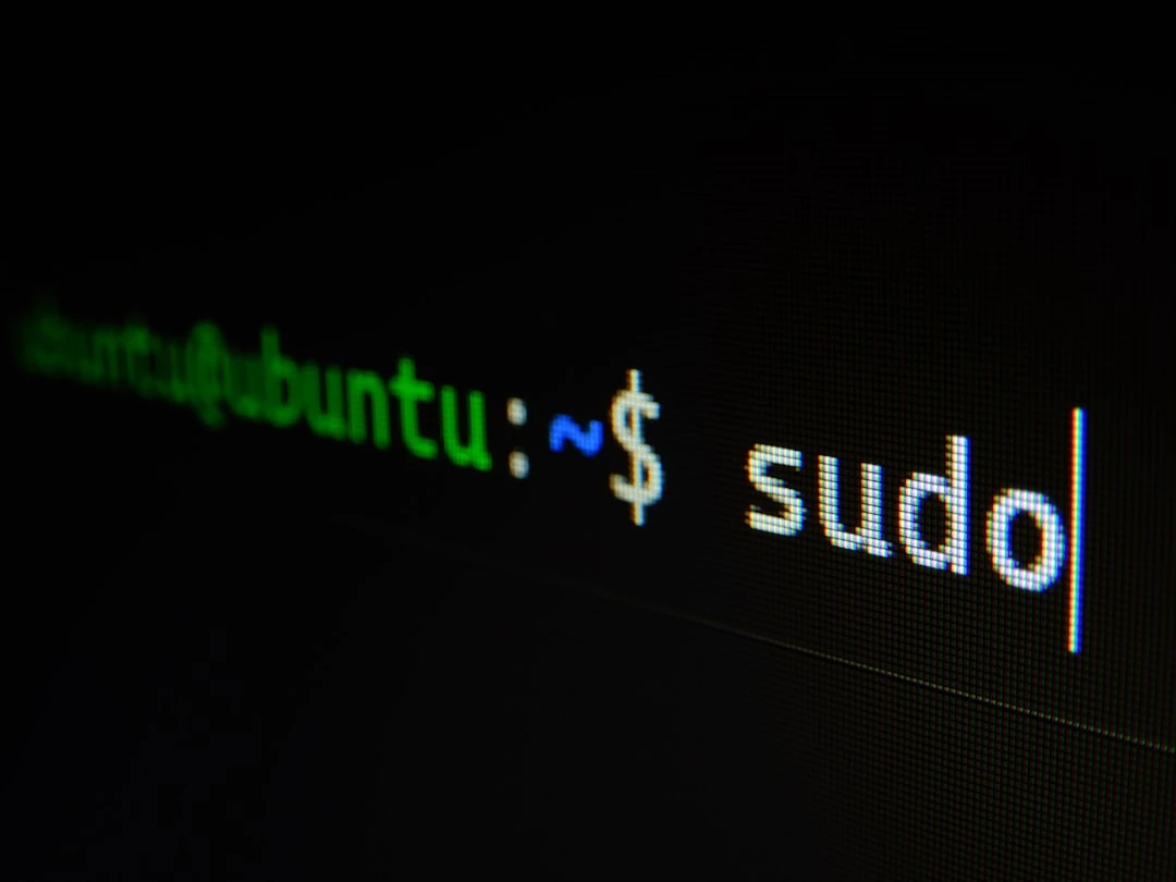 A typical command line being used.