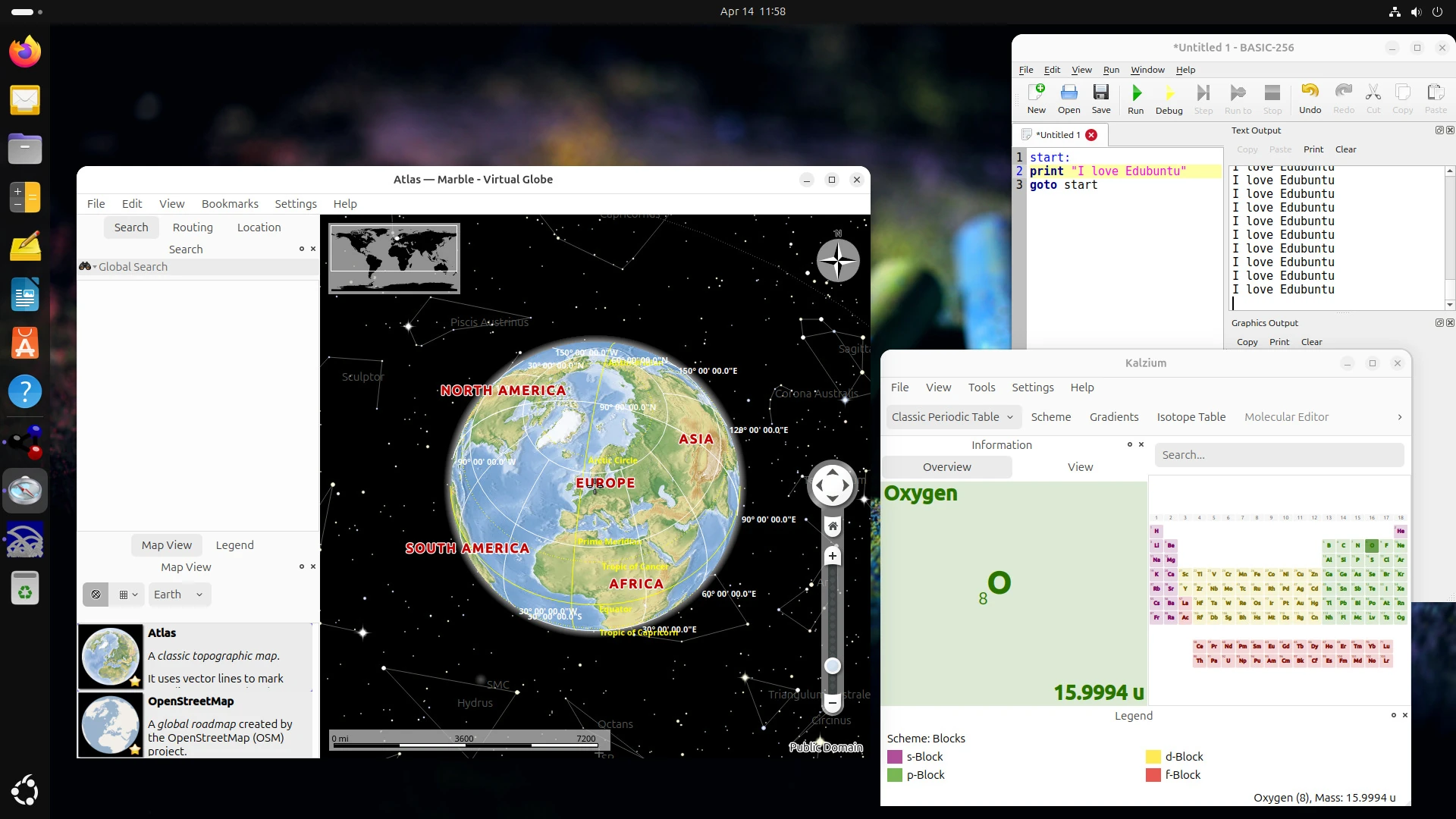 The Ebuntu Desktop